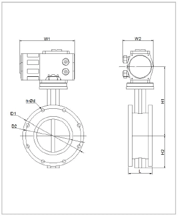 Flange Type Explosion-Proof Electric Butterfly Valve