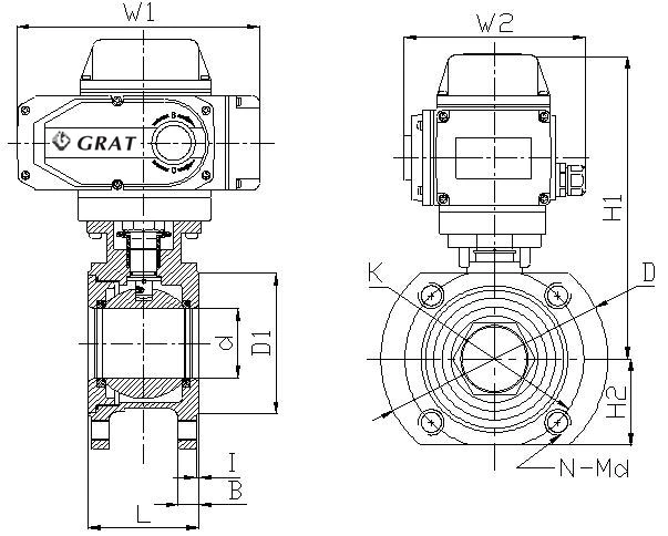 Electricity Drive Vacuum Ball Valve