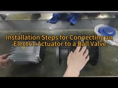 스테인리스 스틸 플랜지 연결 금속 좌석 전기 제어 볼 밸브