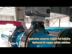 GRAT 전기 CPVC 버터플라이 밸브